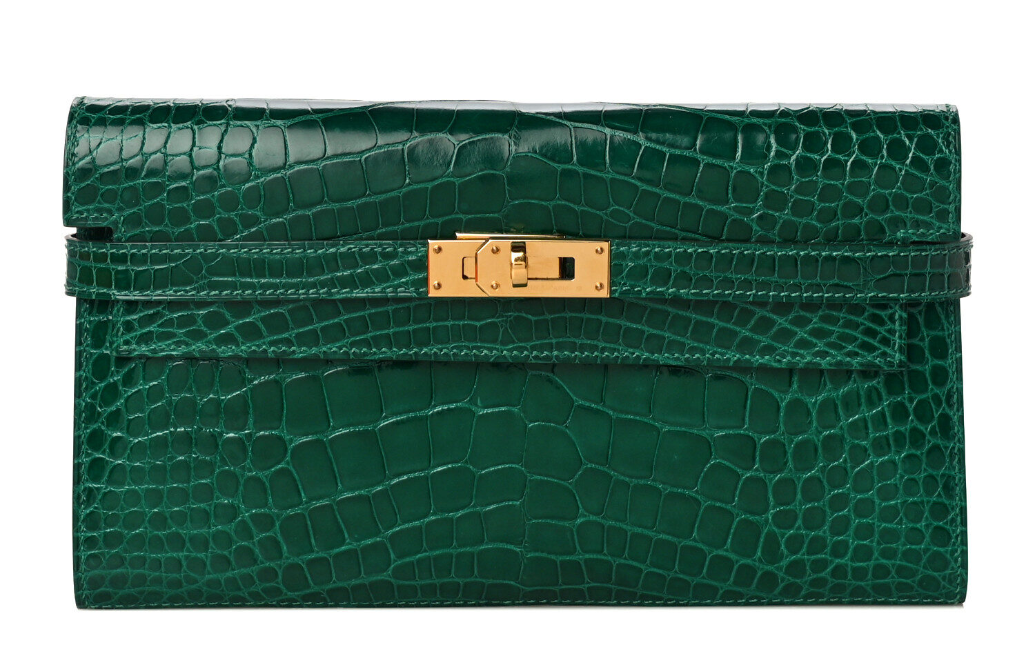 Hermès Kelly Long Vert Emeraude Wallet